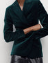 Marks & Spencer "Velvet Tailored Single Breasted Blazer"
